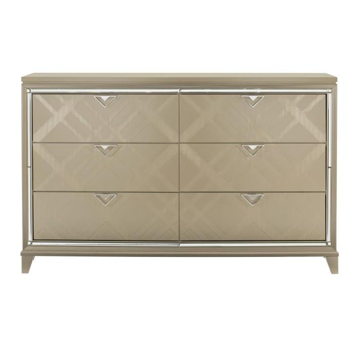 Bijou Dresser with Hidden Jewelry Drawers Half Price Furniture