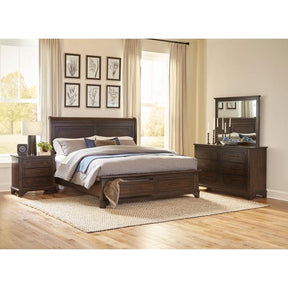 Boone (3) California King Platform Bed with Footboard Storage - Half Price Furniture