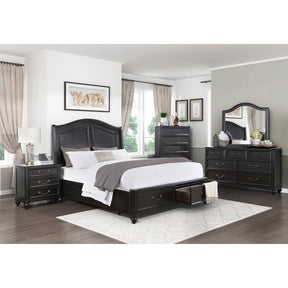 Herman (3) California King Platform Bed with Footboard Storage - Half Price Furniture