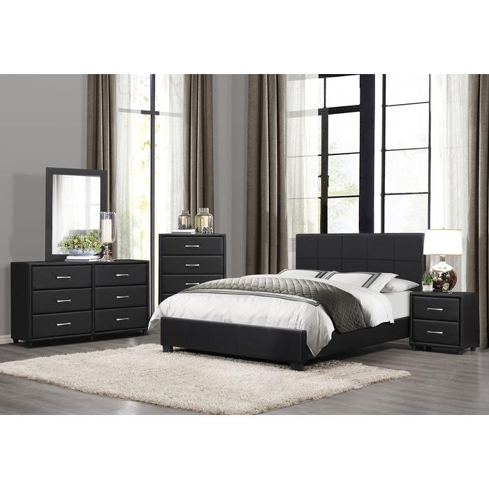 Lorenzi (2)California King Platform Bed - Half Price Furniture