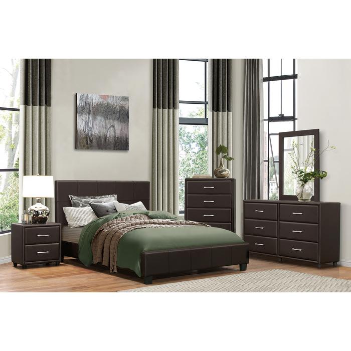 Lorenzi (2)California King Platform Bed - Bed - Half Price Furniture