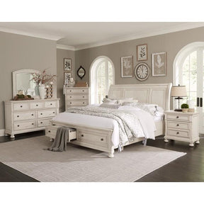 Bethel (3) Queen Platform Bed with Footboard Storage - Half Price Furniture