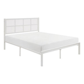 1635WH-1-Bedroom Queen Platform Bed - Half Price Furniture