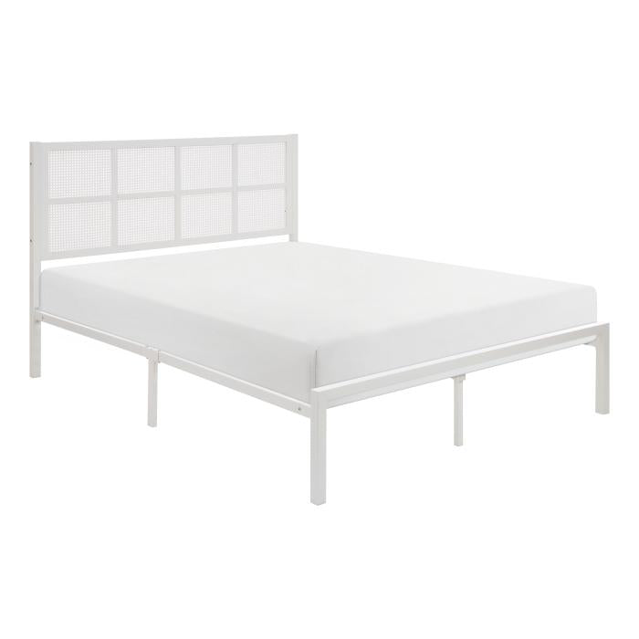 1635WH-1-Bedroom Queen Platform Bed - Half Price Furniture