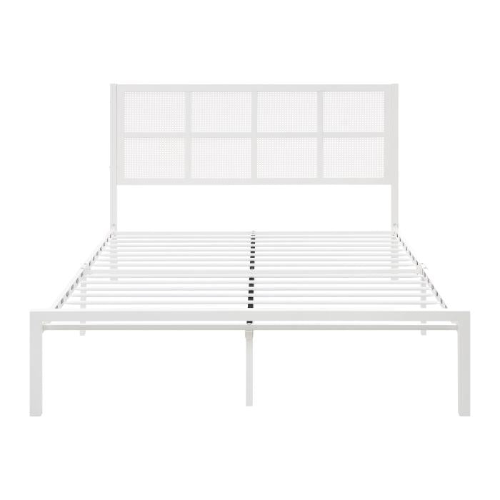 1635WH-1-Bedroom Queen Platform Bed - Half Price Furniture