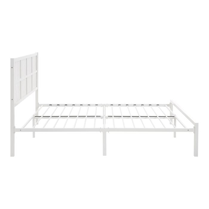 1635WH-1-Bedroom Queen Platform Bed - Half Price Furniture