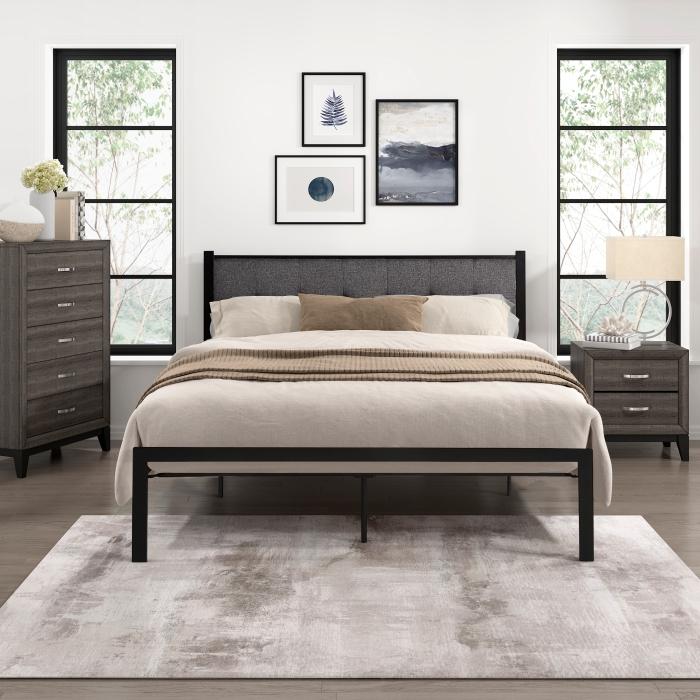 Samuel Full Platform Bed - Half Price Furniture