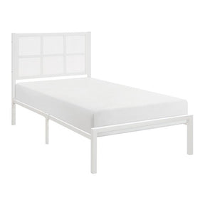 1635WHT-1-Youth Twin Platform Bed - Half Price Furniture