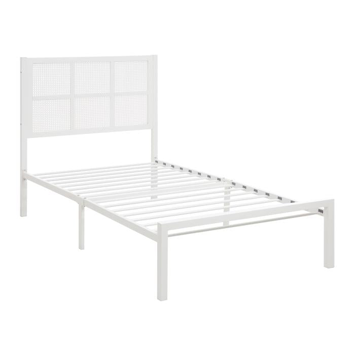 1635WHT-1-Youth Twin Platform Bed - Half Price Furniture