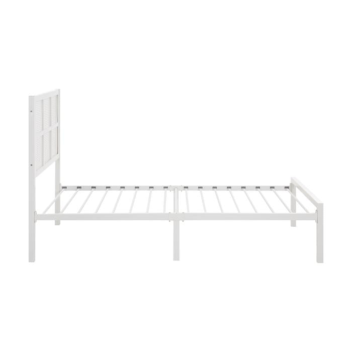 1635WHT-1-Youth Twin Platform Bed - Half Price Furniture