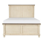 Homelegance Weaver King Panel Bed in Antique White 1626K-1EK* Half Price Furniture