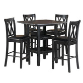 2514BK-36 - 5-Piece Pack Counter Height Set Half Price Furniture