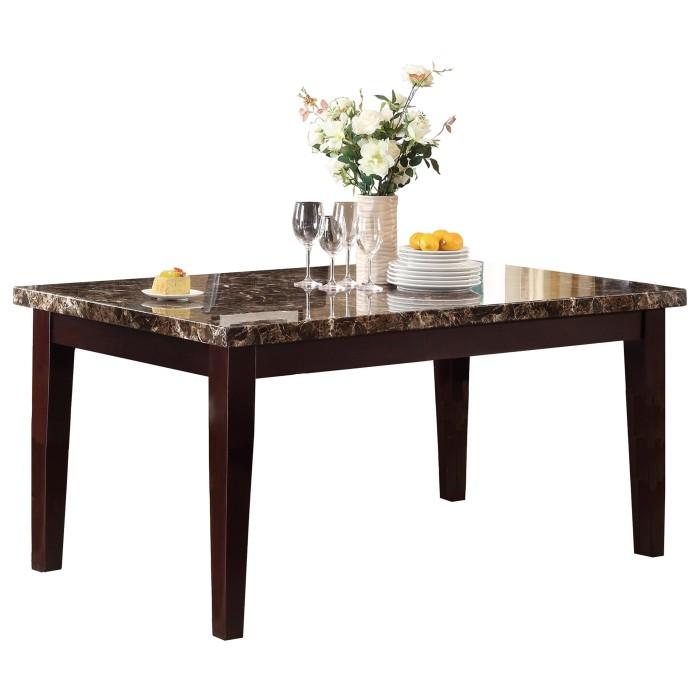 2544-64 - Dining Table, Faux Marble Top Half Price Furniture