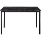 2601BK-48 - Dining Table, Faux Marble Top Half Price Furniture