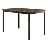 2601-48 - Dining Table, Faux Marble Top Half Price Furniture