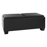 458B-PU - Storage Cocktail Ottoman Half Price Furniture