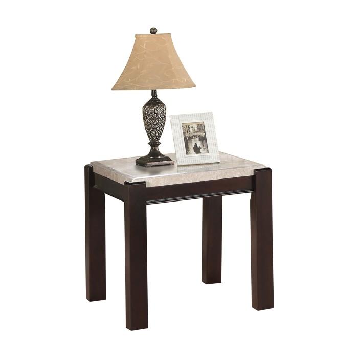 5466-04 - End Table, Marble Top Half Price Furniture