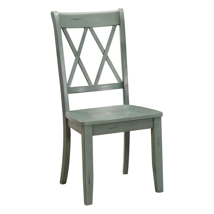 5516TLS - Side Chair, Teal Half Price Furniture