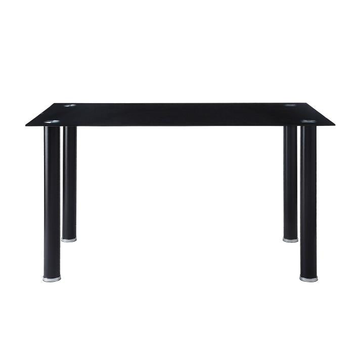 5538BK* - (2)Dining Table, Glass Top Half Price Furniture