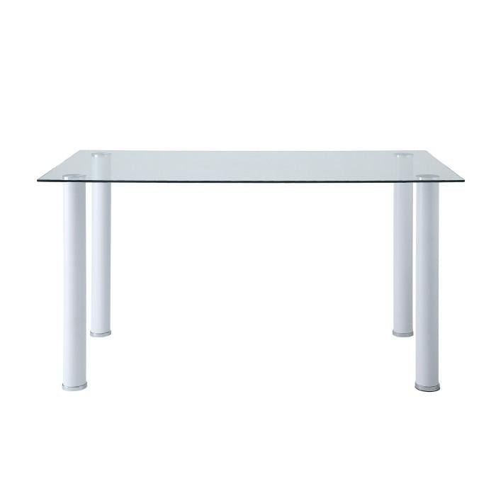 5538W* - (2)Dining Table, Glass Top Half Price Furniture