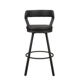 5566-29BK - Swivel Pub Height Chair, Black Half Price Furniture