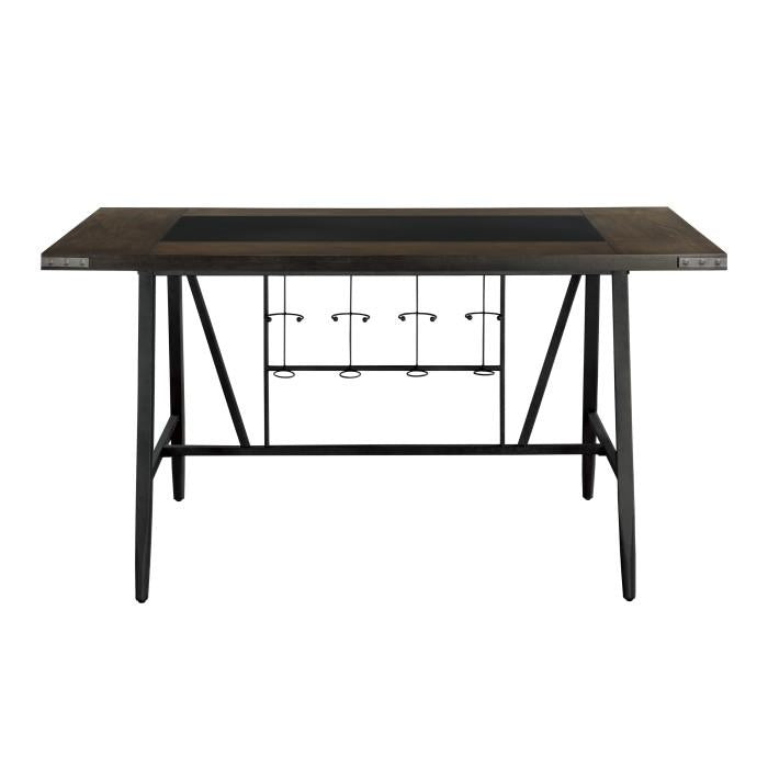 5566-36* - (2)Counter Height Table, Glass Insert Half Price Furniture