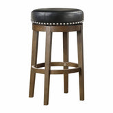 5681BLK-29 - Round Swivel Pub Height Stool, Black Half Price Furniture