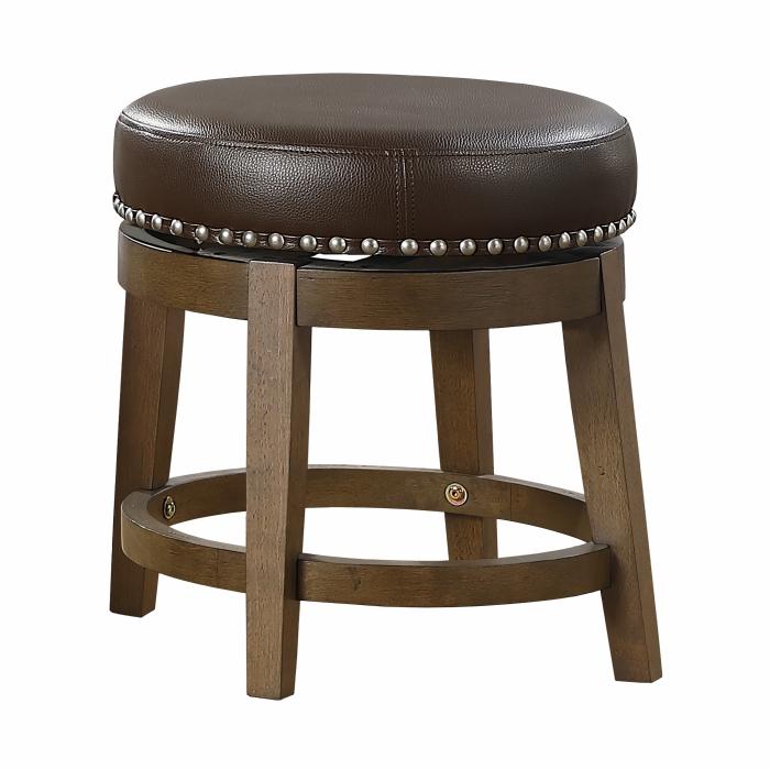 5681BRW-18 - Round Swivel Stool, Brown Half Price Furniture