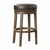 5681BRW-29 - Round Swivel Pub Height Stool, Brown Half Price Furniture