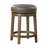 5681GRY-24 - Round Swivel Counter Height Stool, Gray Half Price Furniture