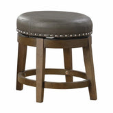 5681GRY-18 - Round Swivel Stool, Gray Half Price Furniture