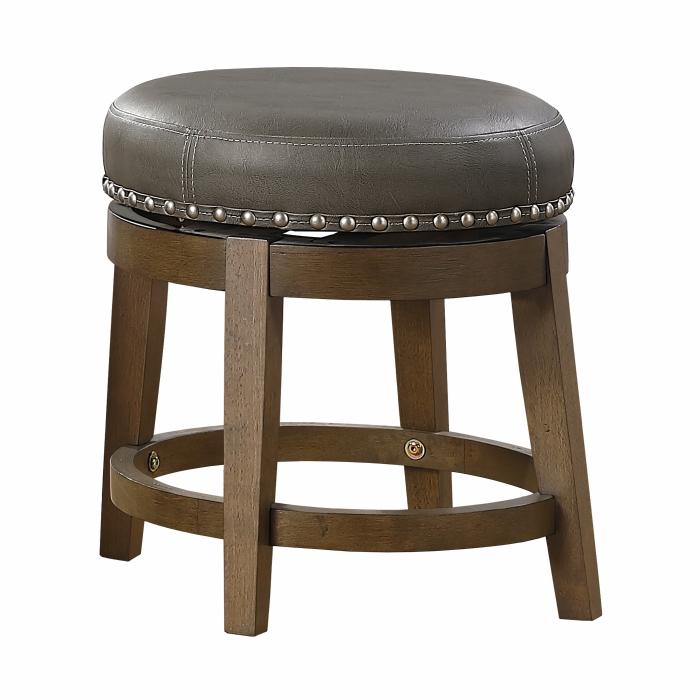 5681GRY-18 - Round Swivel Stool, Gray Half Price Furniture