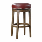 5681RED-29 - Round Swivel Pub Height Stool, Red Half Price Furniture