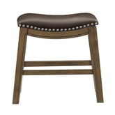 5682BRW-18 - 18 Dining Stool, Brown Half Price Furniture