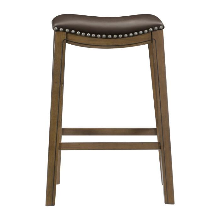 5682BRW-29 - 29 Pub Height Stool, Brown Half Price Furniture