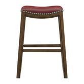 5682RED-29 - 29 Pub Height Stool, Red Half Price Furniture