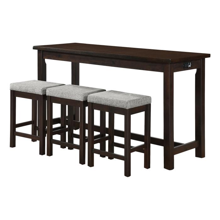 5713ES - 4-Piece Pack Counter Height Set Half Price Furniture