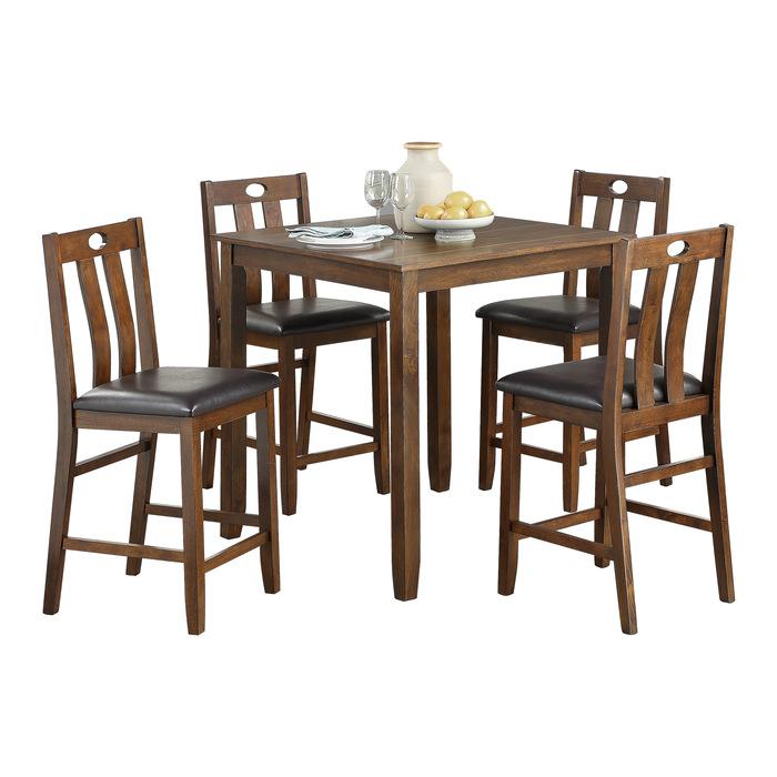 5746-36 - 5-Piece Pack Counter Height Set Half Price Furniture