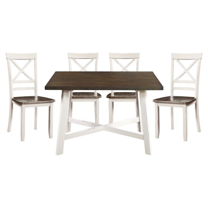 5777WH - 5-Piece Pack Dinette Set Half Price Furniture