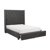 5877FGY-1DW* - (3)Full Platform Bed with Storage Footboard Half Price Furniture