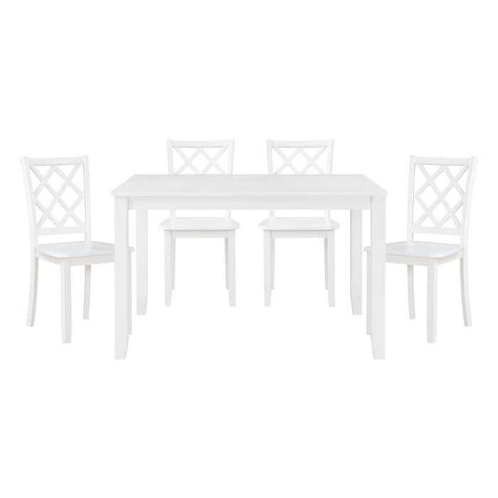 5892WT - 5-Piece Pack Dinette Set Half Price Furniture