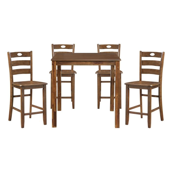 5891-36 - 5-Piece Pack Counter Height Set Half Price Furniture