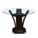 710-36RD* - (3)Round Counter Height Table, Glass Top Half Price Furniture