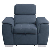 8228BU-1 - Chair with Pull-out Ottoman Half Price Furniture