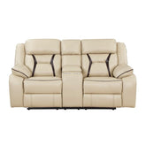 8229NBE-2PW - Power Double Reclining Love Seat with Center Console Half Price Furniture