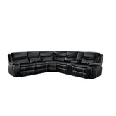 8230BLK*SC - (3)3-Piece Sectional with Right Console Half Price Furniture