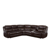 8230BRW*SC - (3)3-Piece Sectional with Right Console Half Price Furniture