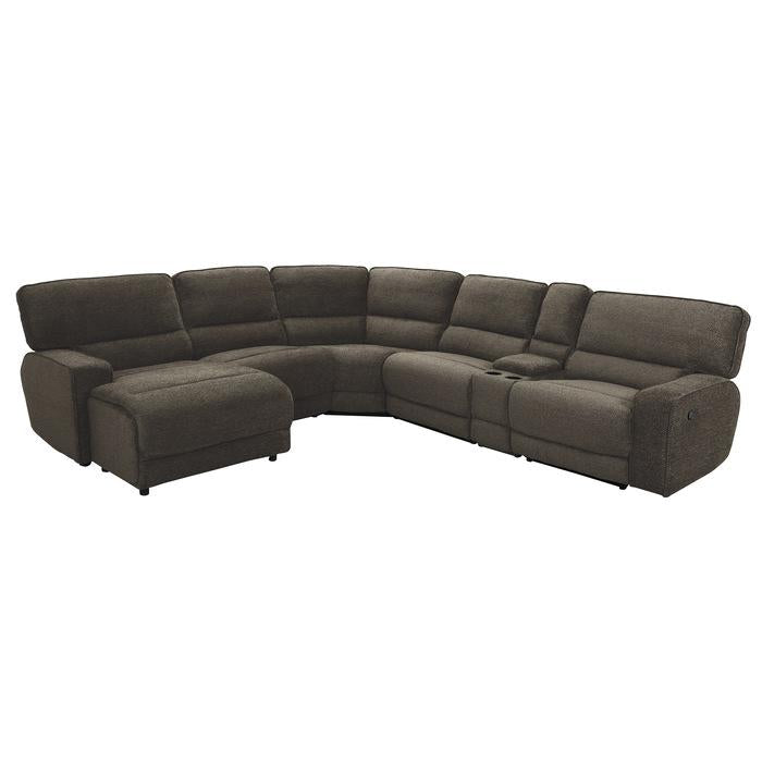 8238*6LCRR - (6)6-Piece Modular Reclining Sectional with Left Chaise Half Price Furniture