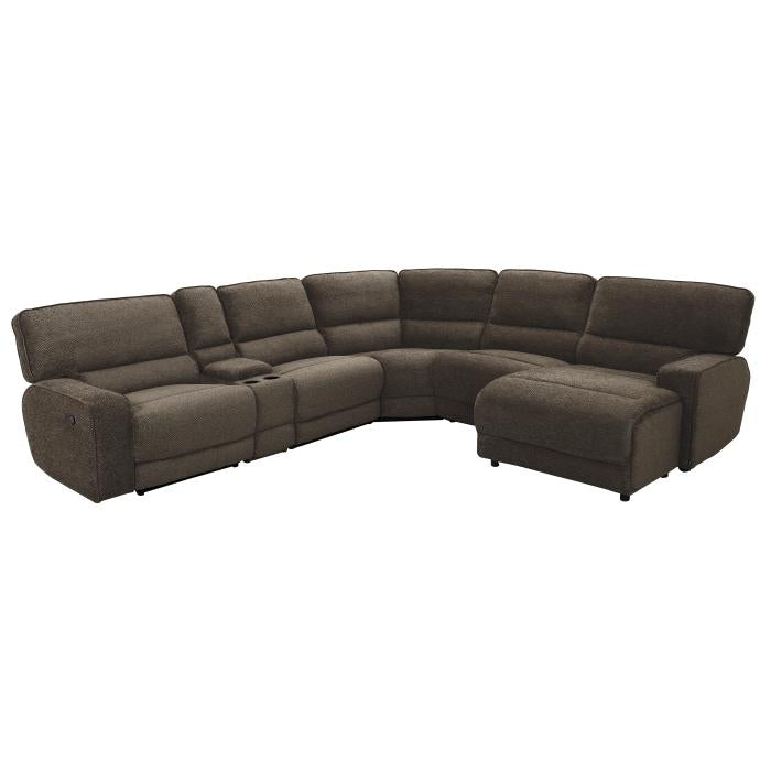 8238*6LRRC - (6)6-Piece Modular Reclining Sectional with Right Chaise Half Price Furniture