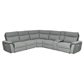 8259*6SCPWH - (6)6-Piece Modular Power Reclining Sectional with Power Headrests Half Price Furniture